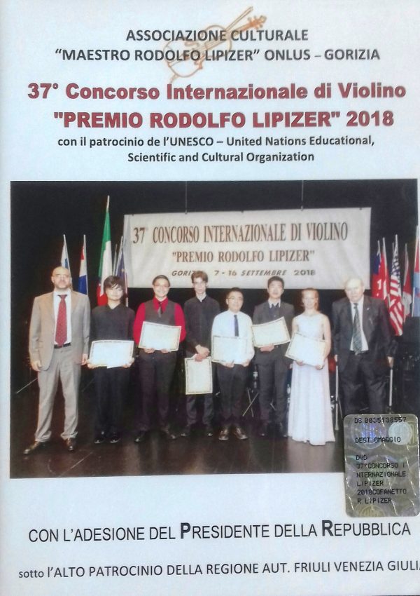 37° CONCORSO INTERNAZIONALE DI VIOLINO "PREMIO RODOLFO LIPIZER"  -  CERIMONIA DELLE PREMIAZIONI E CONCERTO DEI LAUREATI (2018)