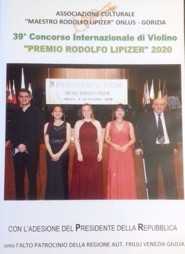 39° CONCORSO INTERNAZIONALE DI VIOLINO "PREMIO RODOLFO LIPIZER"  -  CERIMONIA DELLE PREMIAZIONI E CONCERTO DEI LAUREATI (2020)