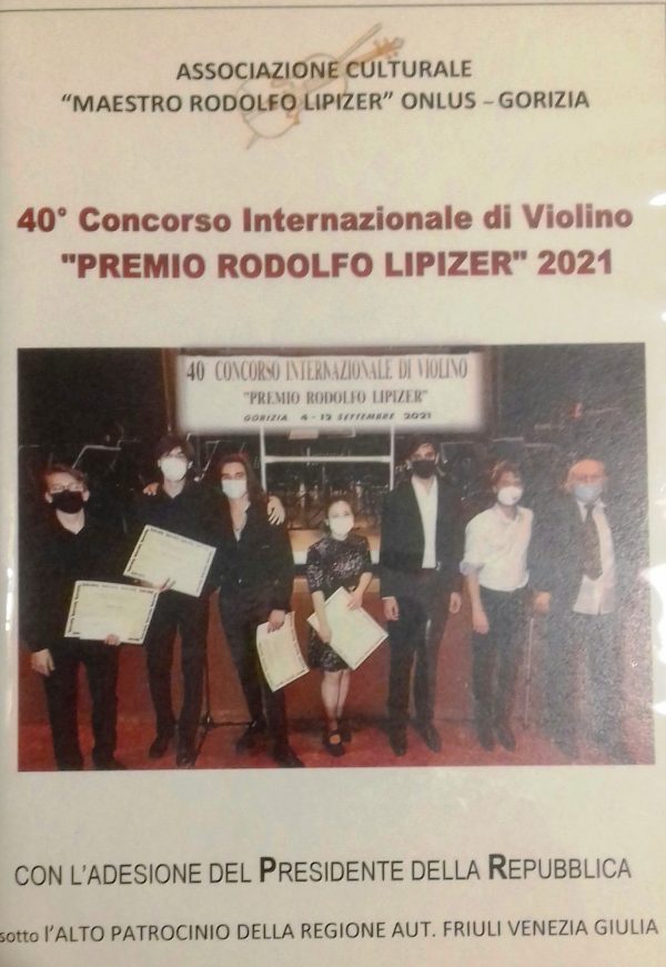 40° CONCORSO INTERNAZIONALE DI VIOLINO "PREMIO RODOLFO LIPIZER"  -  CERIMONIA DELLE PREMIAZIONI E CONCERTO DEI LAUREATI (2021)