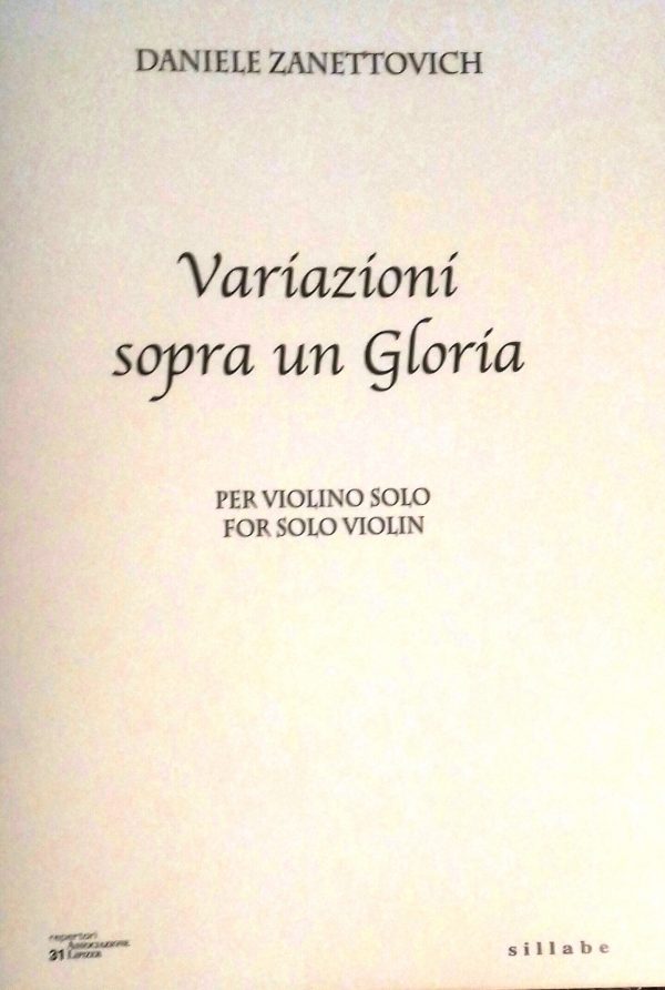 ZANETTOVICH Daniele - Variazioni sopra un Gloria