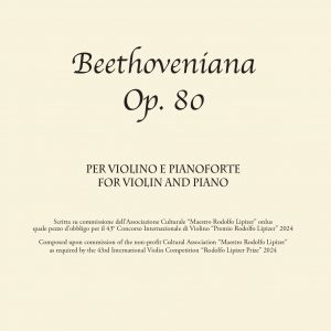 ALBINI Giovanni - Beethoveniana op. 80  per violino e pianoforte