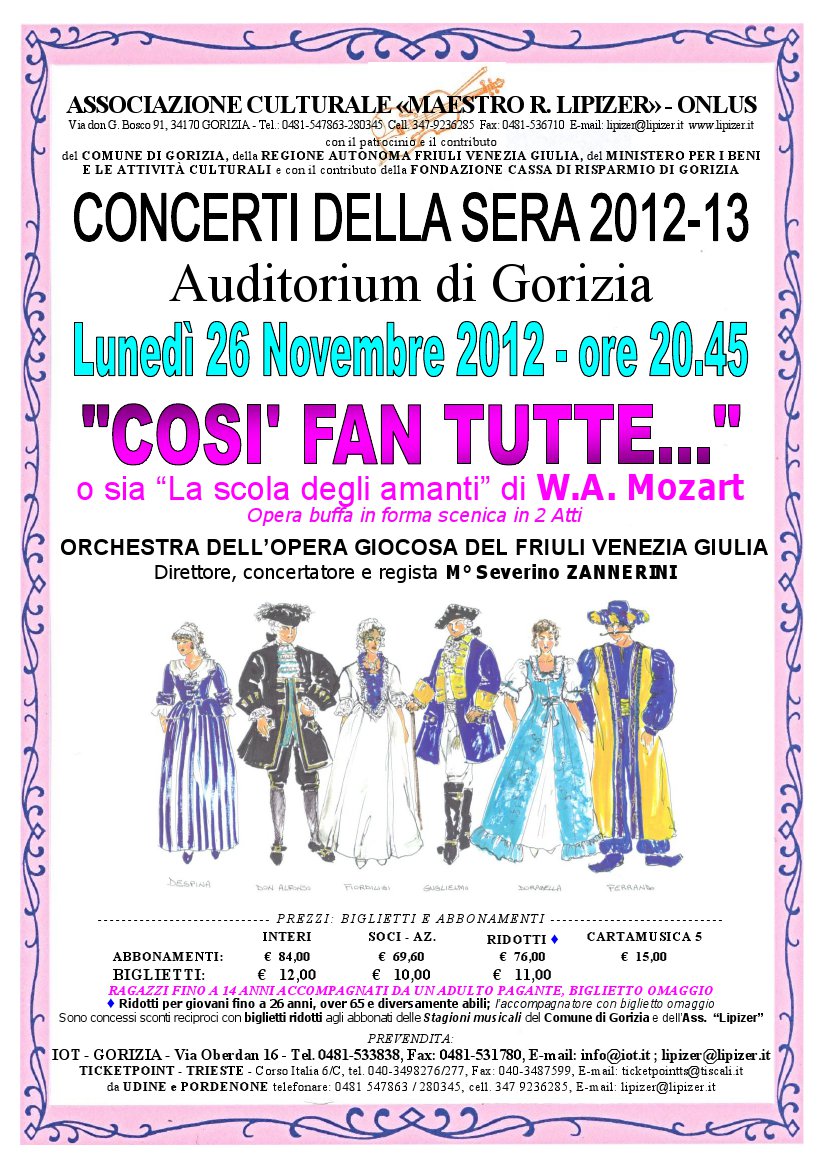 Così fan tutte 2012 poster